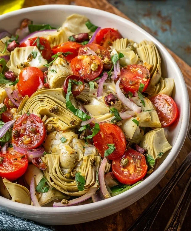 Tuscan Artichoke Tomato Salad