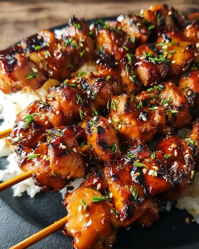 Teriyaki Chicken Skewers