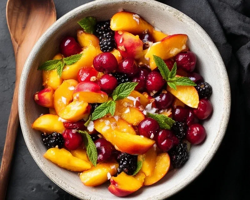 Summer Peach Fruit Salad