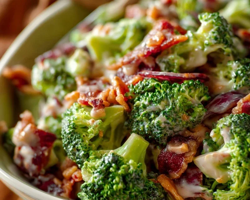 Broccoli Salad with Beef Beef Bacon Recipe
