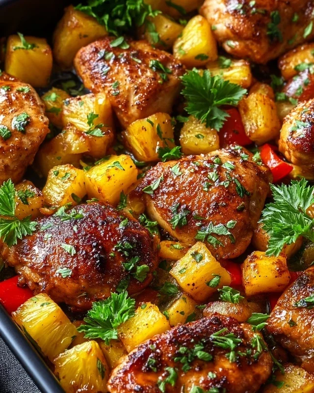 Hawaiian Chicken Sheet Pan