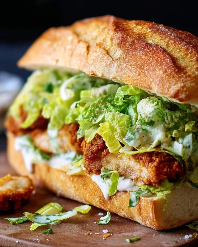 Crispy Chicken Caesar Sandwich