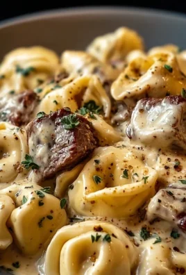 Cracked Garlic Steak Tortellini in Creamhouse Sauce Bliss