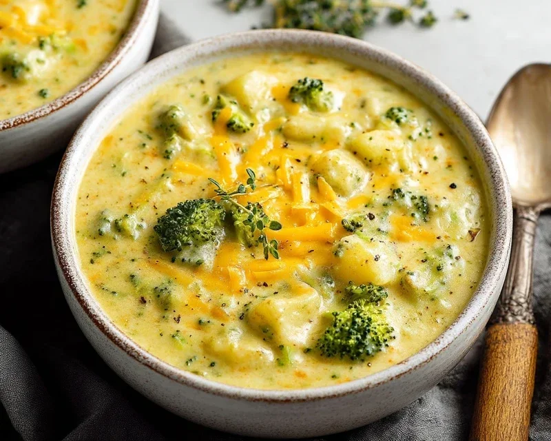 Broccoli Potato Cheese Soup Recipe