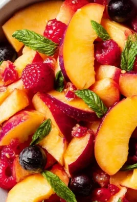 Summer Peach Fruit Salad