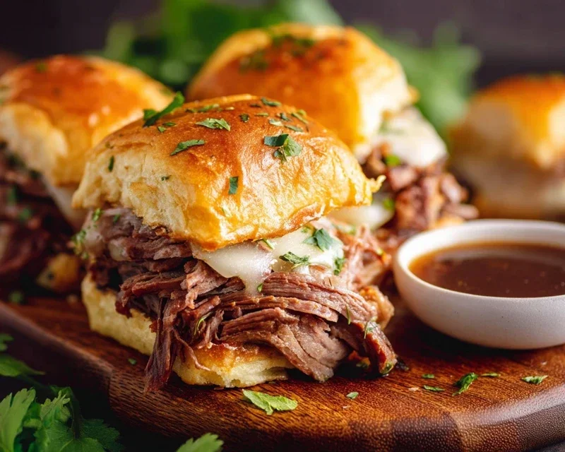 Easy French Dip Sliders Recipe