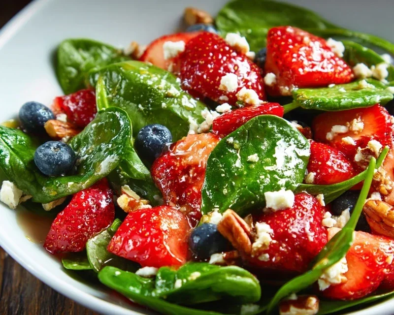 15-Minute Strawberry Spinach Salad