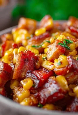 Fresh Corn and Beef Beef Bacon Side Dish