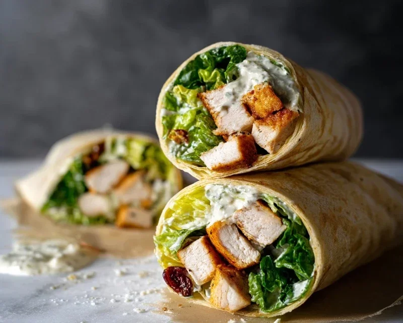 Chicken Caesar Wraps