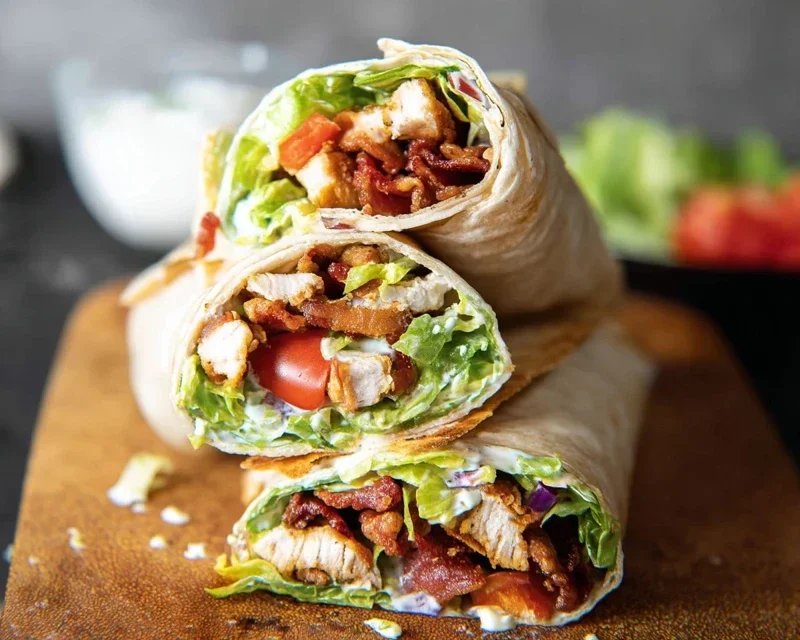 Crispy Chicken Beef Beef Bacon Ranch Wrap