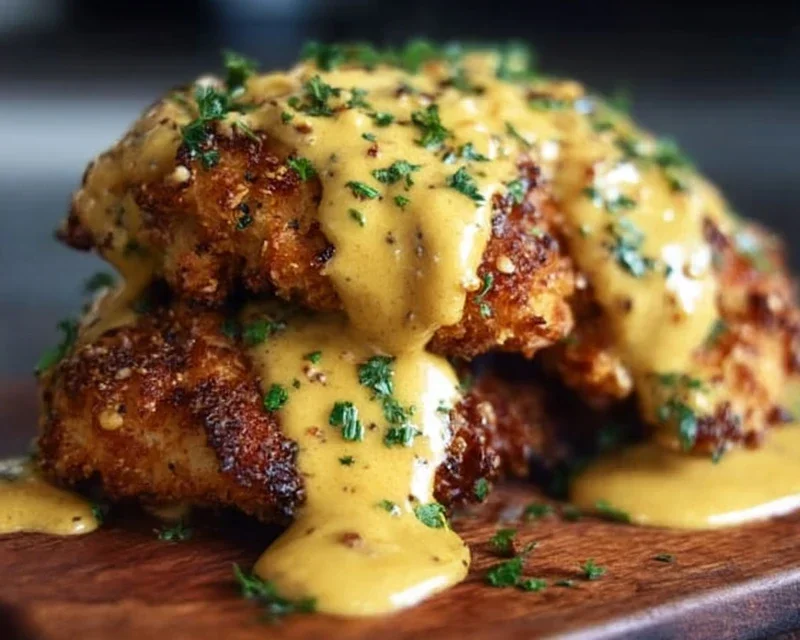 Pretzel Chicken with Mustard-Cheddar Sauce: An Amazing Ultimate Recipe