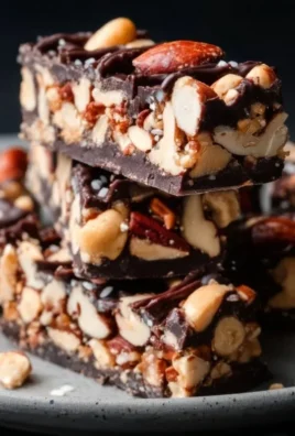 Dark Chocolate and Sea Salt Nut Bars
