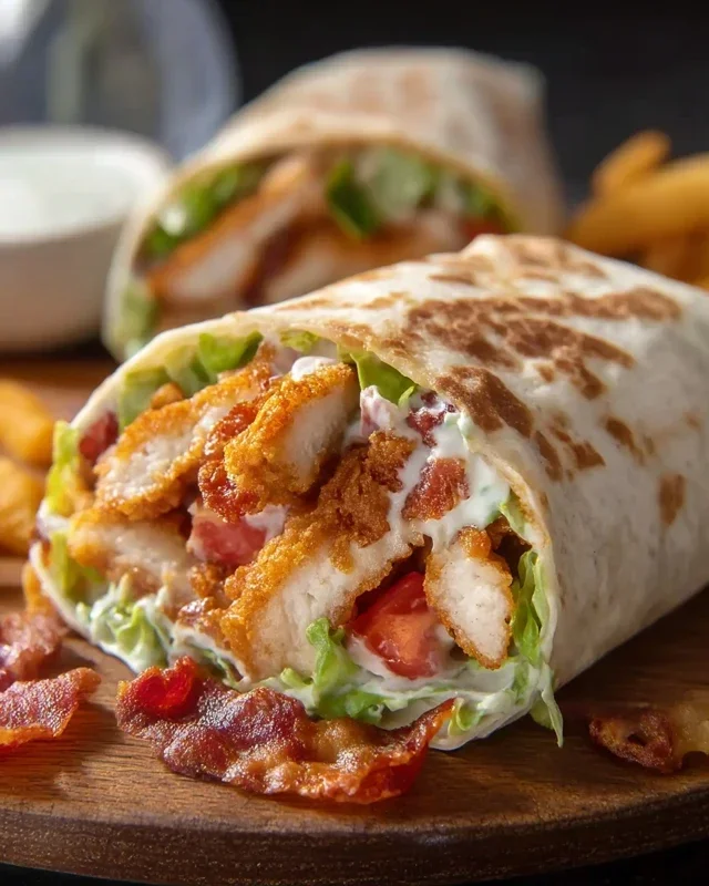 Crispy Chicken Beef Beef Bacon Ranch Wrap