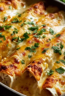 Creamy White Chicken Enchiladas