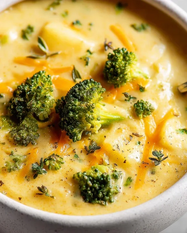 Broccoli Potato Cheese Soup Recipe