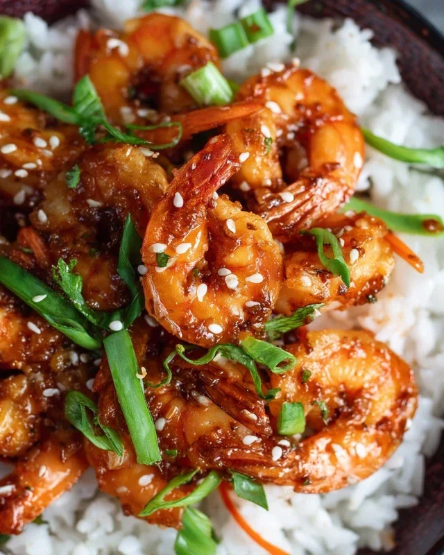 Honey Garlic Shrimp Bowls