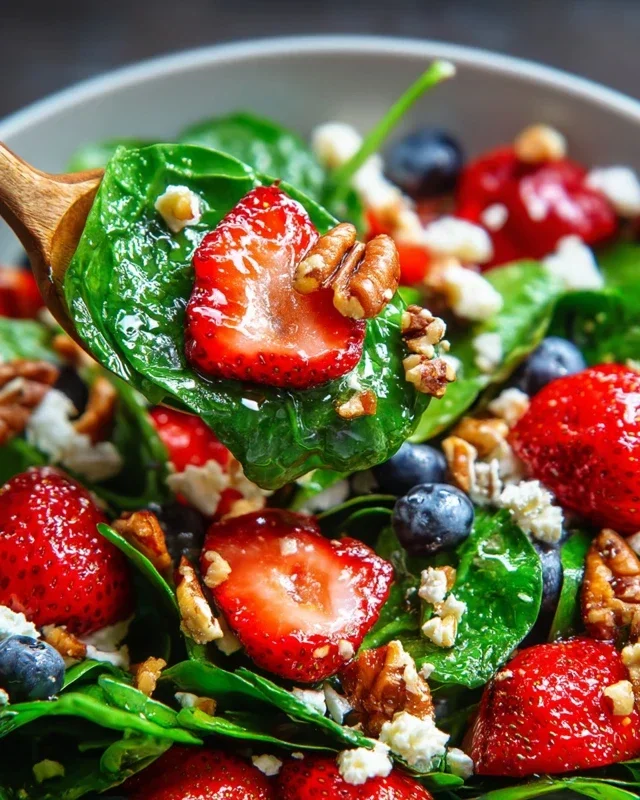 15-Minute Strawberry Spinach Salad