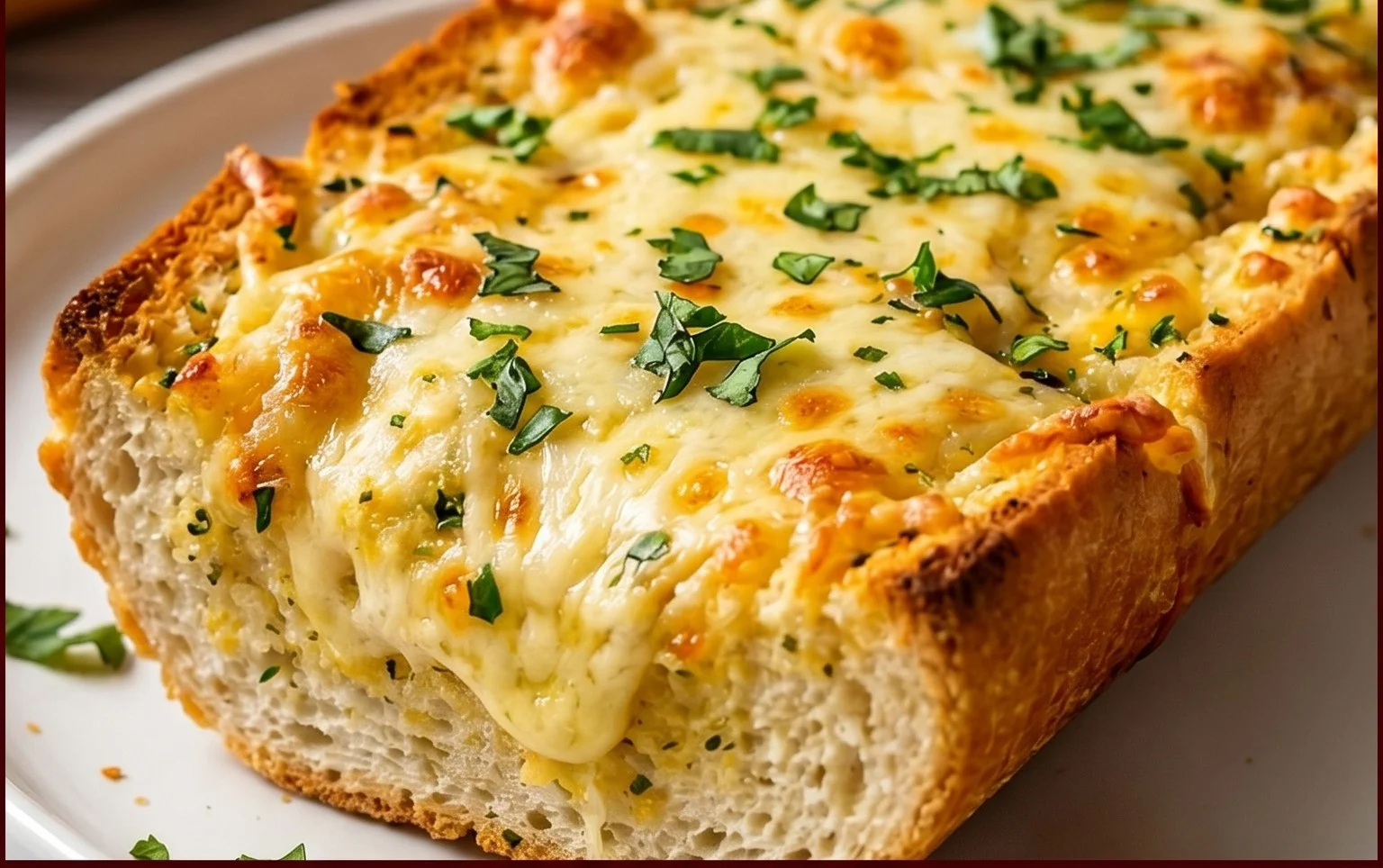 BEST CHEESY GARLIC BREAD RECIPE
