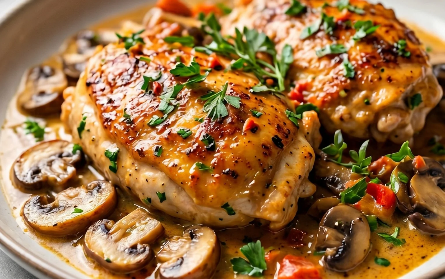 Creamy Mushroom Chicken Recipe