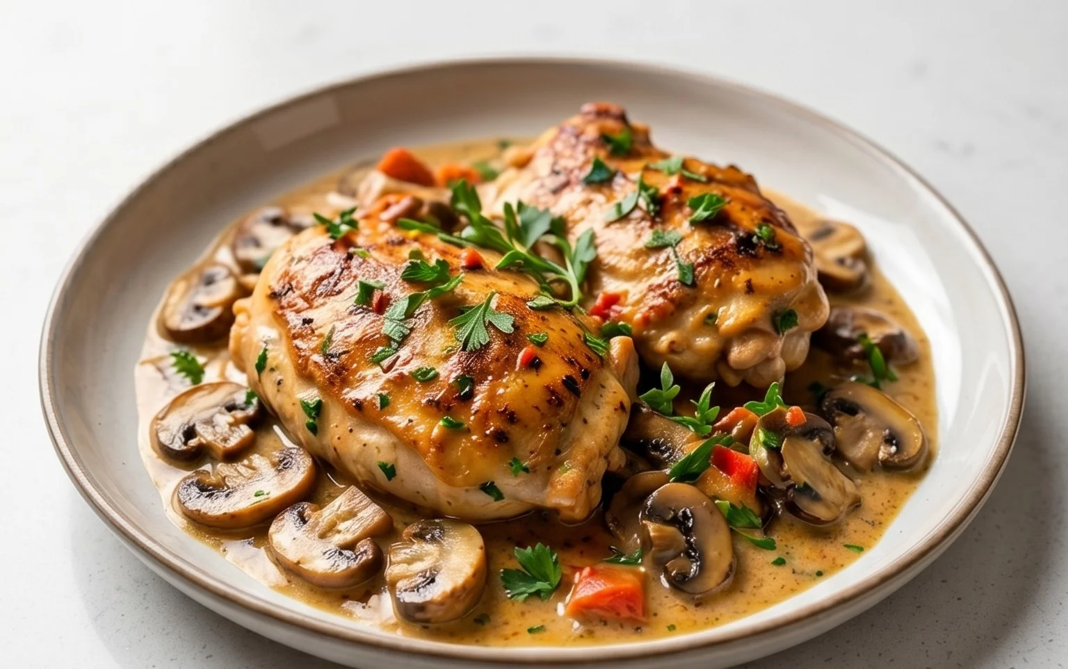 Creamy Mushroom Chicken Recipe