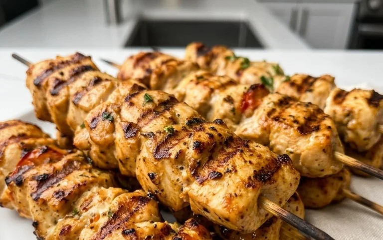 Air Fryer Chicken Skewers (VIDEO)