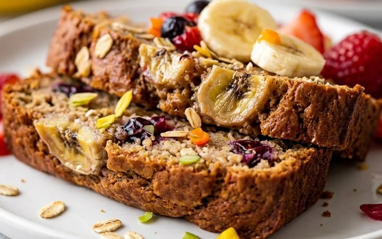 Healthy 5-Ingredient Flourless Banana Bread