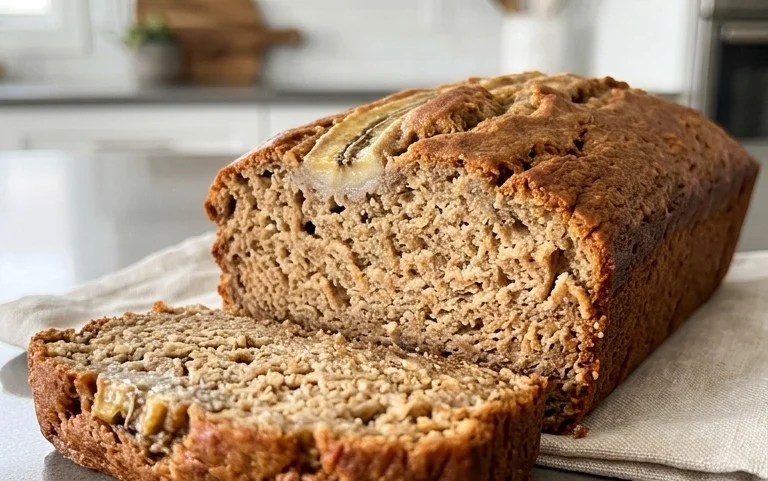 Healthy 5-Ingredient Flourless Banana Bread