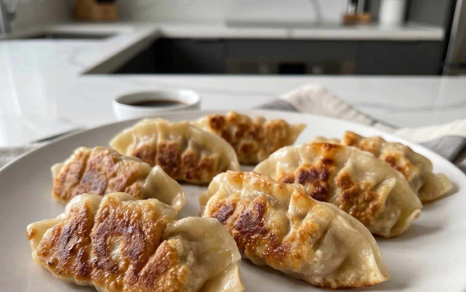 Chicken Potstickers (Pan Fried Dumplings)