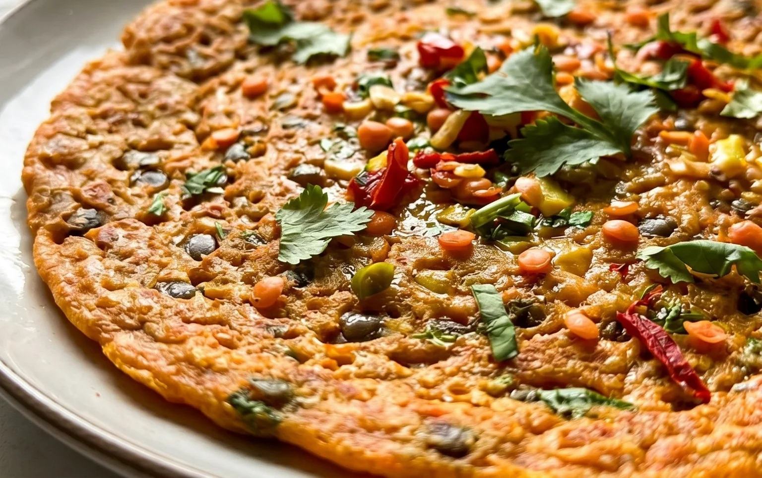 Masoor Dal Chilla | Savory Red Lentil Pancakes