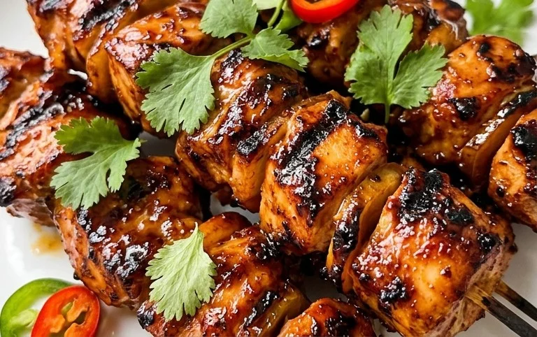 Mexican Barbecue Chicken Skewers