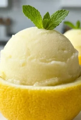 Sorbetto di Limone Dressed Up in a Frozen Lemon Shell