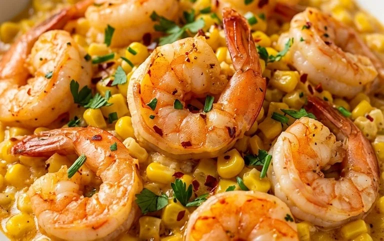 Shrimp and Creamed Corn (30 Minutes, One-Pan)
