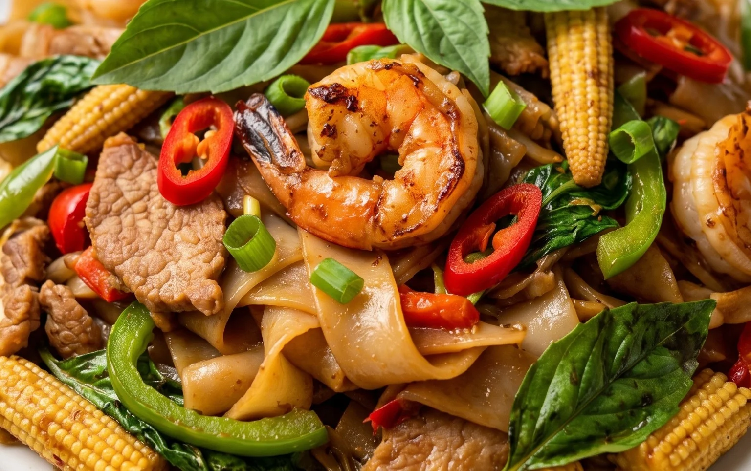 Drunken noodles