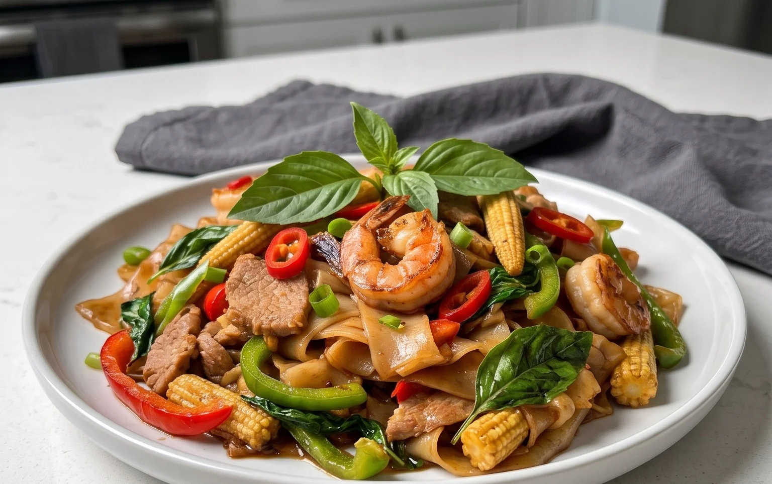 Drunken noodles
