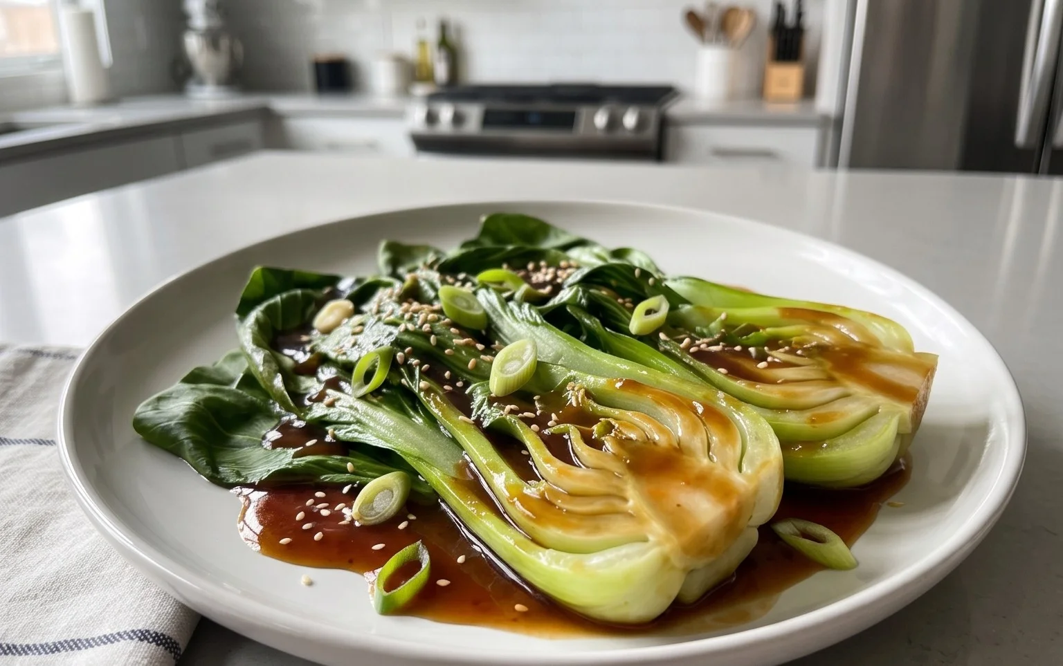 Bok Choy with Oyster Sauce