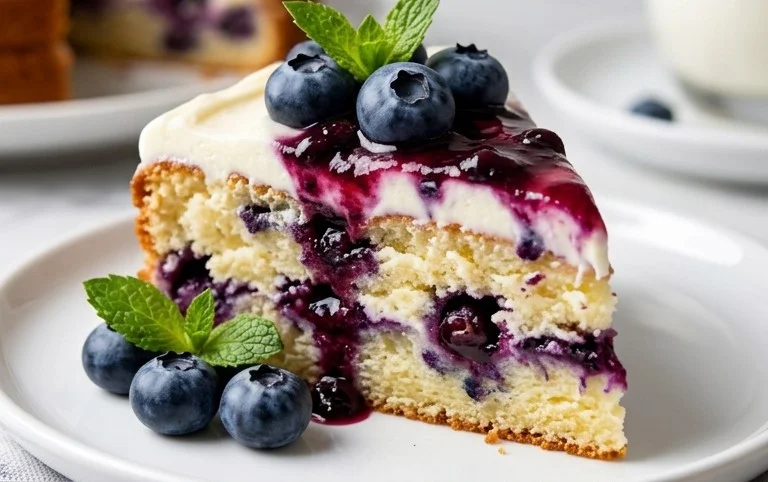Nova Scotia Blueberry Cream Cake