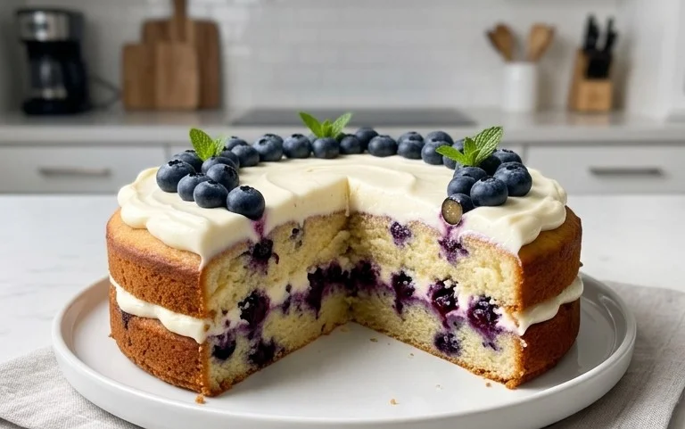 Nova Scotia Blueberry Cream Cake