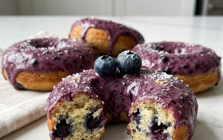 Wild Blueberry Cake Donuts