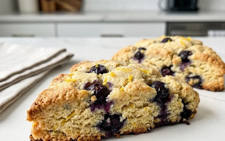 Almond Flour Lemon Blueberry Scones