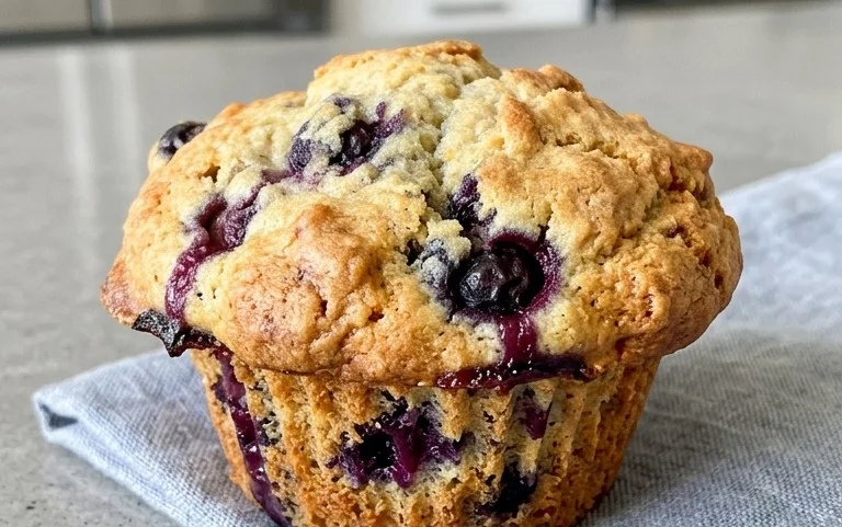Sour Cream Blueberry Muffins