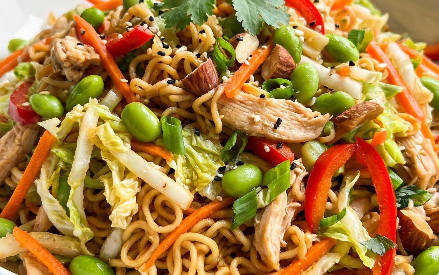 Crunchy Asian Ramen Noodle Salad Recipe