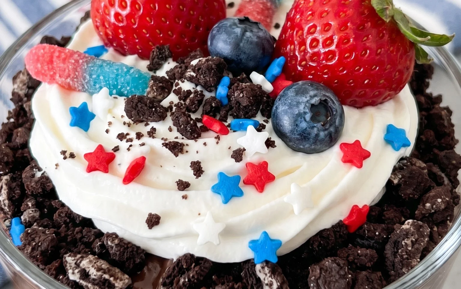 Red, White and Blue Dirt Cups