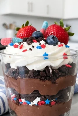 Red, White and Blue Dirt Cups