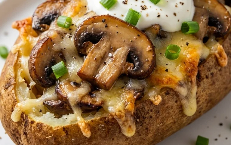 The Ultimate Stuffed Baked Potatoes with Mushrooms