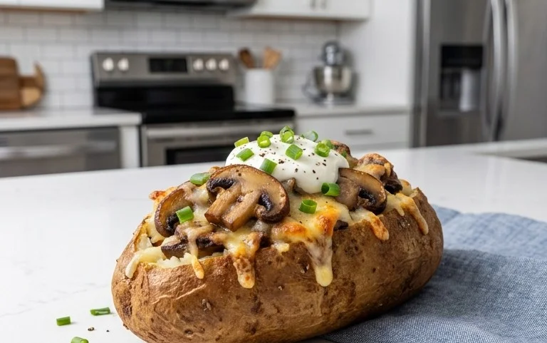 The Ultimate Stuffed Baked Potatoes with Mushrooms