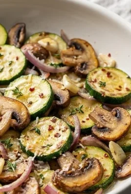 Skillet Zucchini and Mushrooms