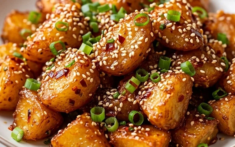 Crispy Honey Chilli Potatoes