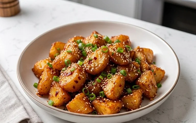 Crispy Honey Chilli Potatoes