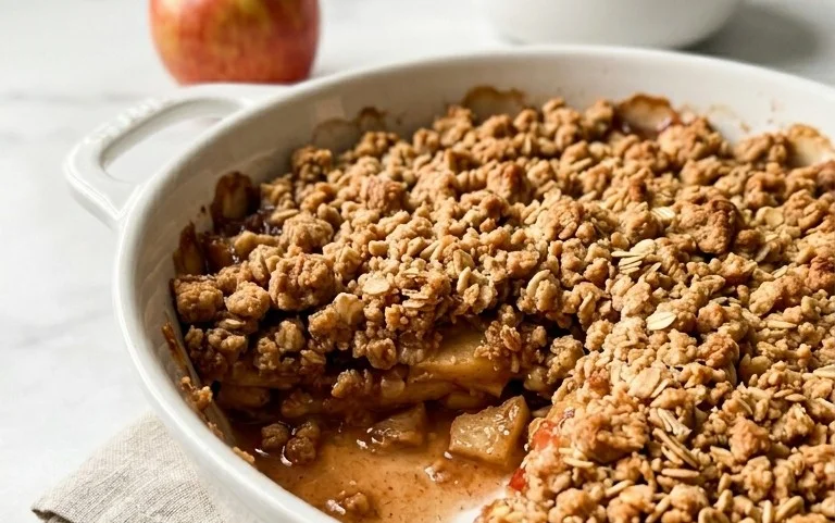 Healthy Breakfast Apple Crum extractble