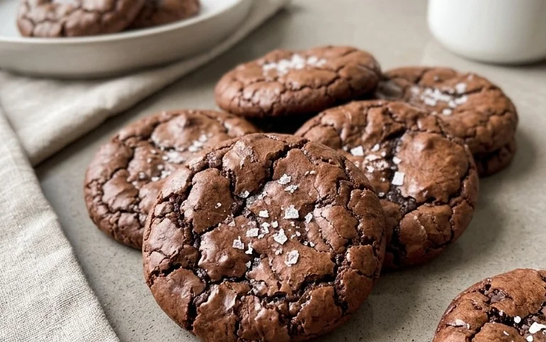 Salted Brownie Cookies